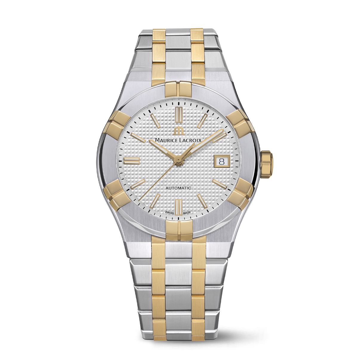 STEEL/4N, SILVER,Clou Paris, ind.4N AIKON AUTOMATIC DATE 39MM