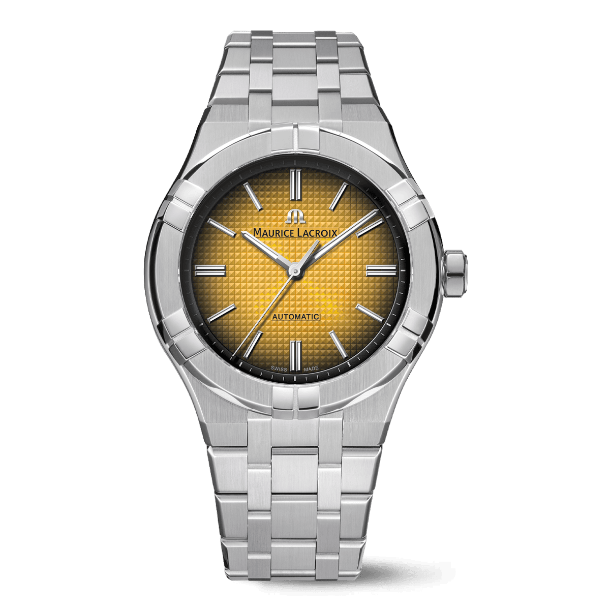 Steel, yellow, index rhodied AIKON AUTOMATIC JAPAN LIMITED EDITION