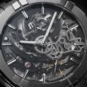 Steel, SQUEL, Index rhodied AIKON AUTOMATIC SKELETON