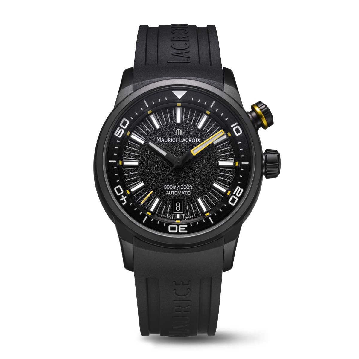 DLC Schwarz,ring 2H GELB,schwarz,rhodium PONTOS S DIVER