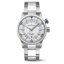 Stahl,ring 2H Blau P295C, weiss,rhodium PONTOS S DIVER