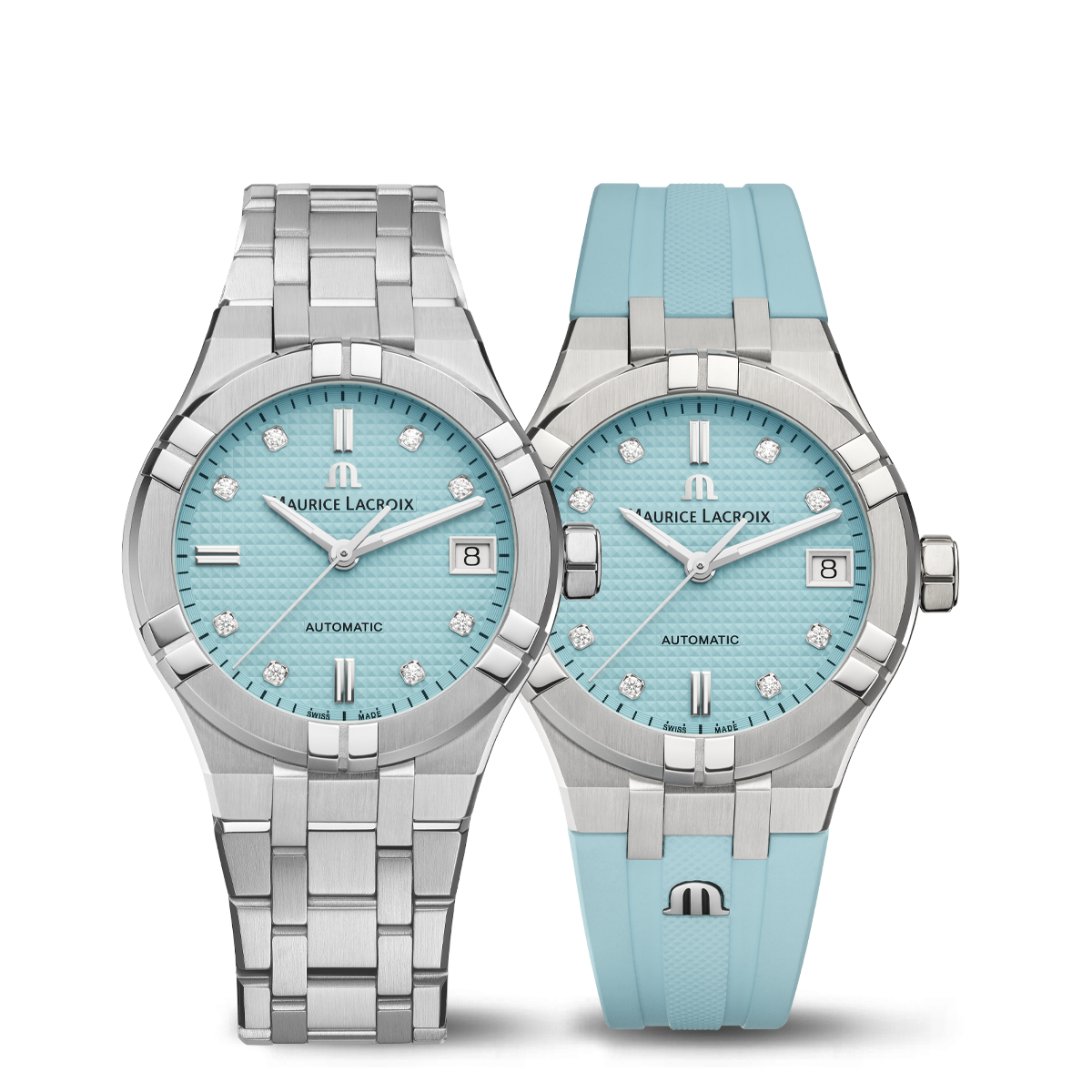 STEEL,BLUE,INDEX RHOD.,8 DIA, LTD AIKON AUTOMATIC LIMITED SUMMER EDITION 35MM