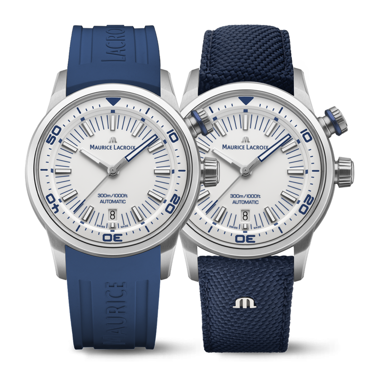 STEEL,RING 2H BLU P295C,WHITE,RHOD. PONTOS S DIVER