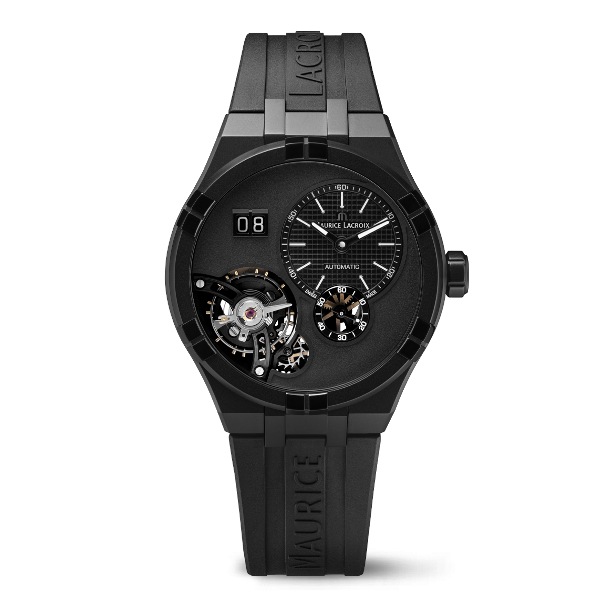 DLC schwarz, schwarz, Index schwarz AIKON MASTER GRAND DATE BLACK