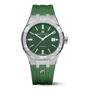 Acier, vert, index rhodiés AIKON AUTOMATIC DATE 42MM