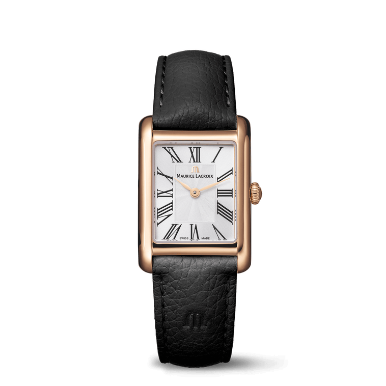 PVD 4N, silver, 12 ROMAN NUMBER black FIABA SQUARE