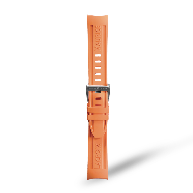 PT6248-KIT-Caoutchouc orange P1585,22/20 BRACELET EN CAOUTCHOUC ORANGE