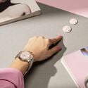 Stahl, rosa, Index rhodium, ltd AIKON AUTOMATIC LIMITED SUMMER EDITION 39MM