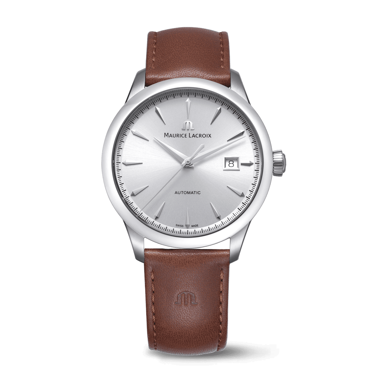 Acier, argenté, index rhodiés 1975 AUTOMATIC 40MM