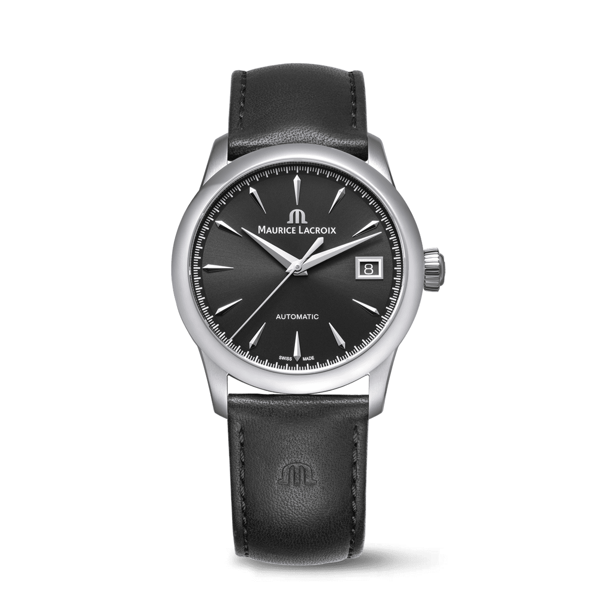 Acier, noir, index rhodiés 1975 AUTOMATIC 36MM