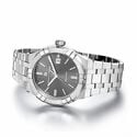 Steel, dark grey, index rhodied AIKON AUTOMATIC DATE 42MM