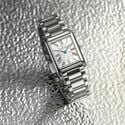 Steel, silver, 12 ROMAN NUMBER black FIABA SQUARE