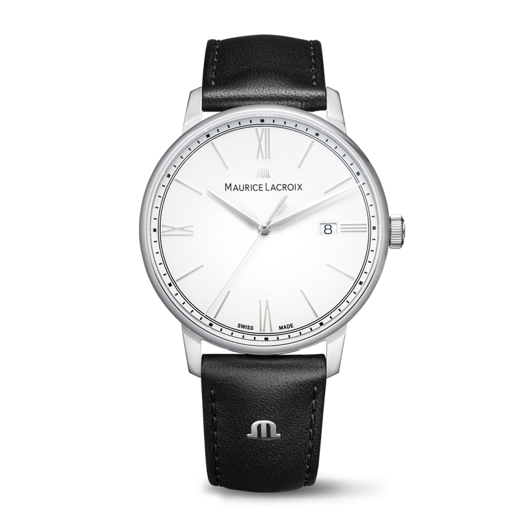 Steel, white, 12 ind. rhodied ELIROS DATE 40MM