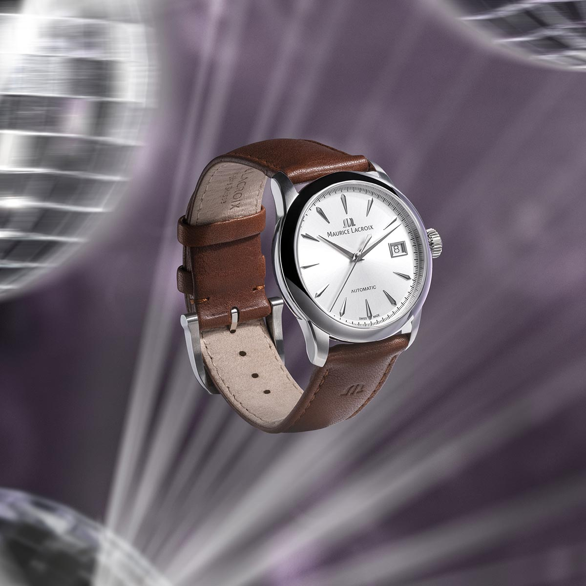 Steel, Silver, index rhodied 1975 AUTOMATIC 36MM