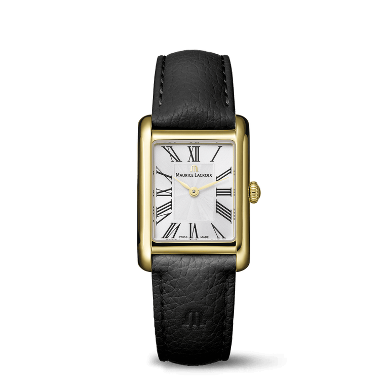 PVD 2N, silver, 12 ROMAN NUMBER black FIABA SQUARE