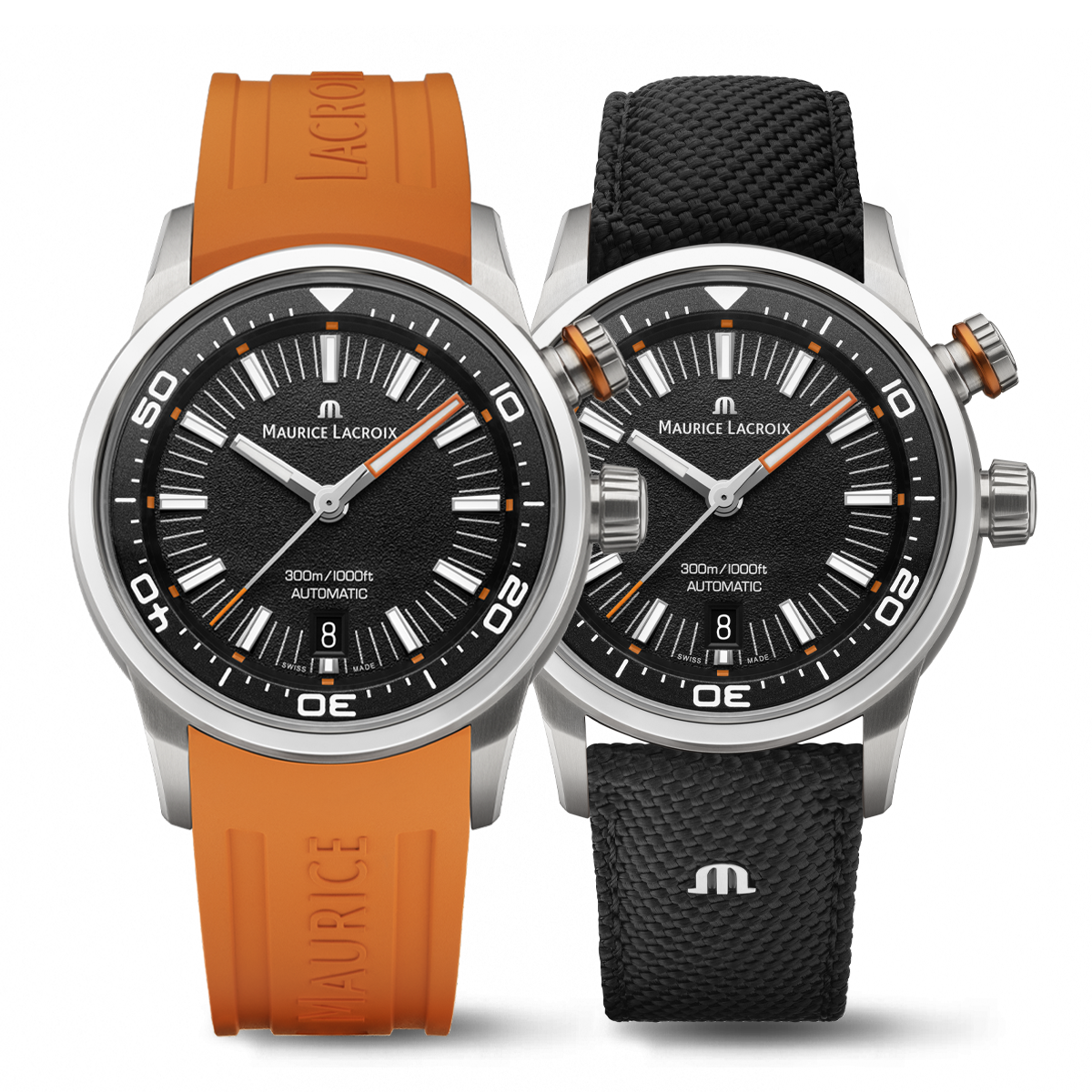 STEEL, RING 2H ORANGE, BLACK, RHOD. PONTOS S DIVER