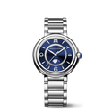 Acier, bleu, anneau Diamants,rhod,lune FIABA MOONPHASE 32MM