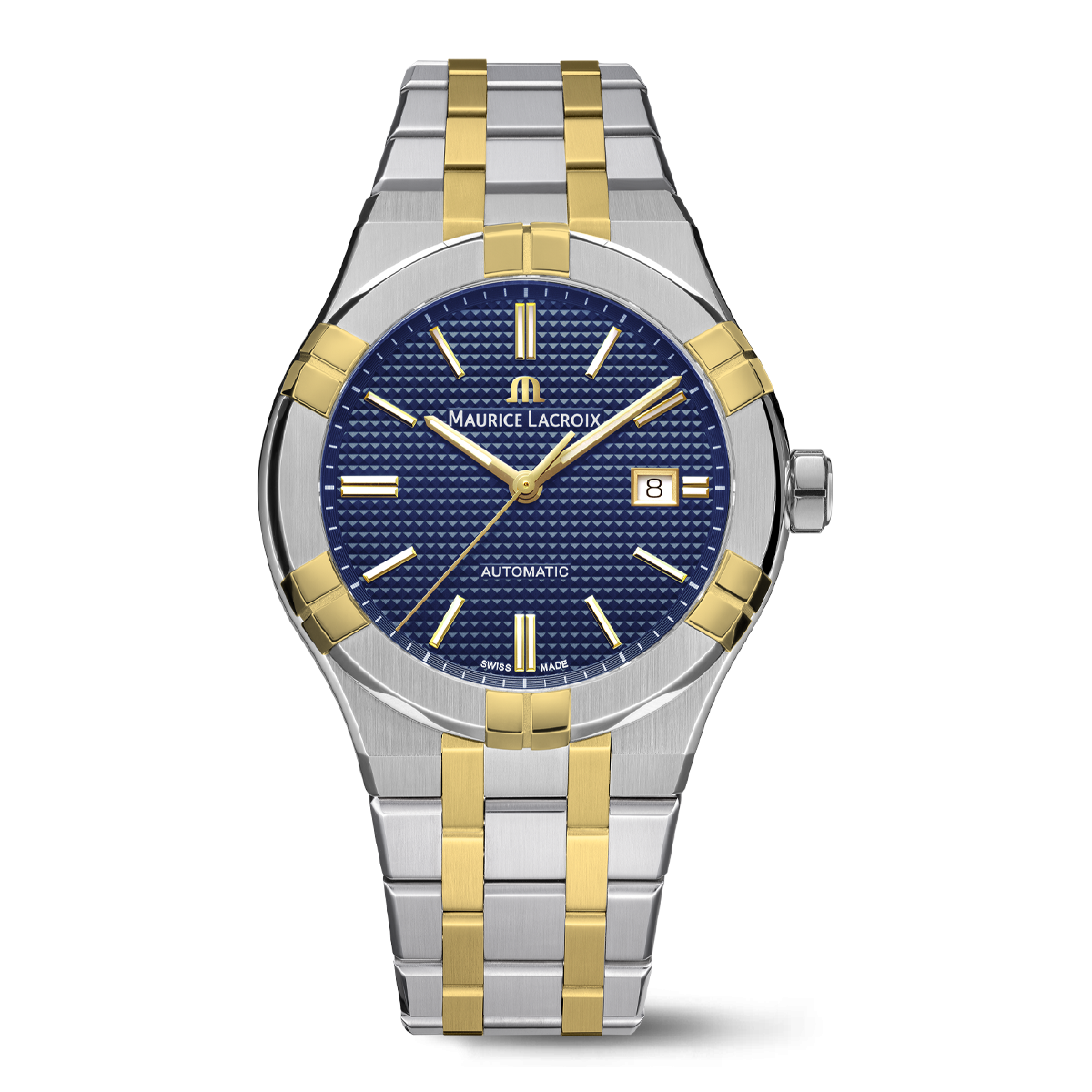 BICO SS/2N, bleu, index 2N AIKON AUTOMATIC DATE 42MM