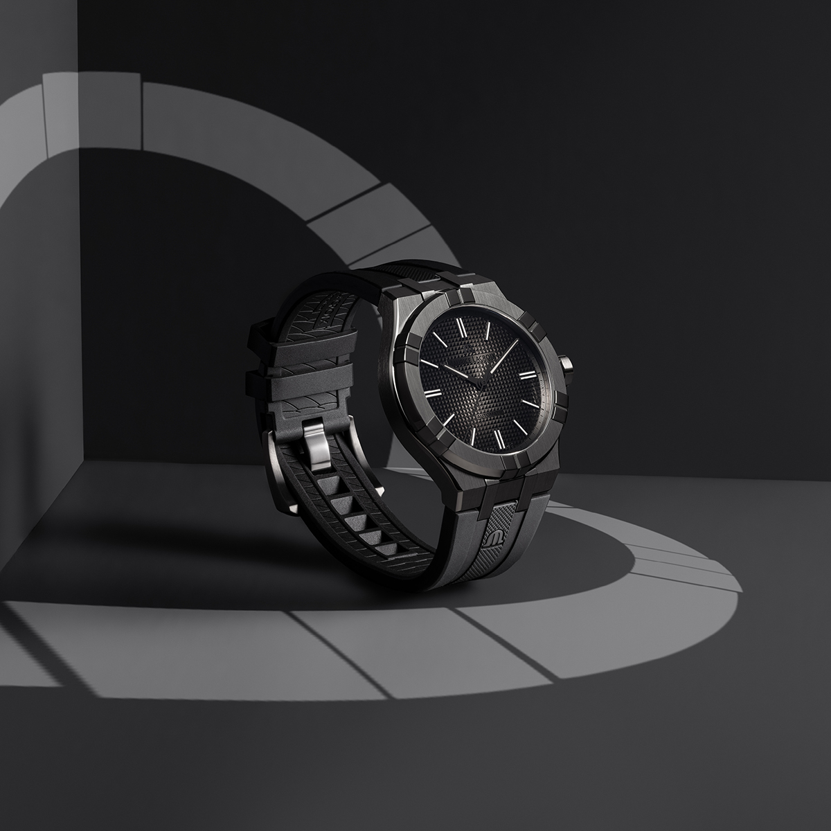 PVD gunmetal, 12 index gunmetal AIKON AUTOMATIC 42MM GUNMETAL PVD LIMITED EDITION
