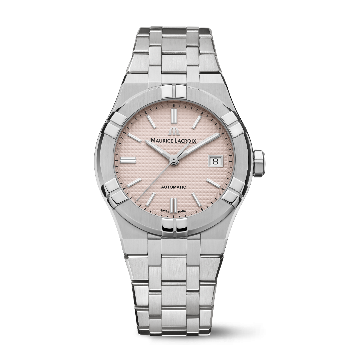 Stahl, rosa, Index rhodium, ltd AIKON AUTOMATIC LIMITED SUMMER EDITION 39MM