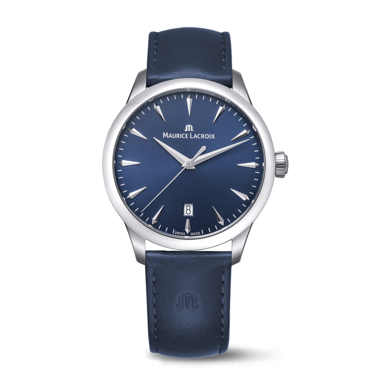 Steel, BLUE, index rhodied 1975 QUARTZ 39MM