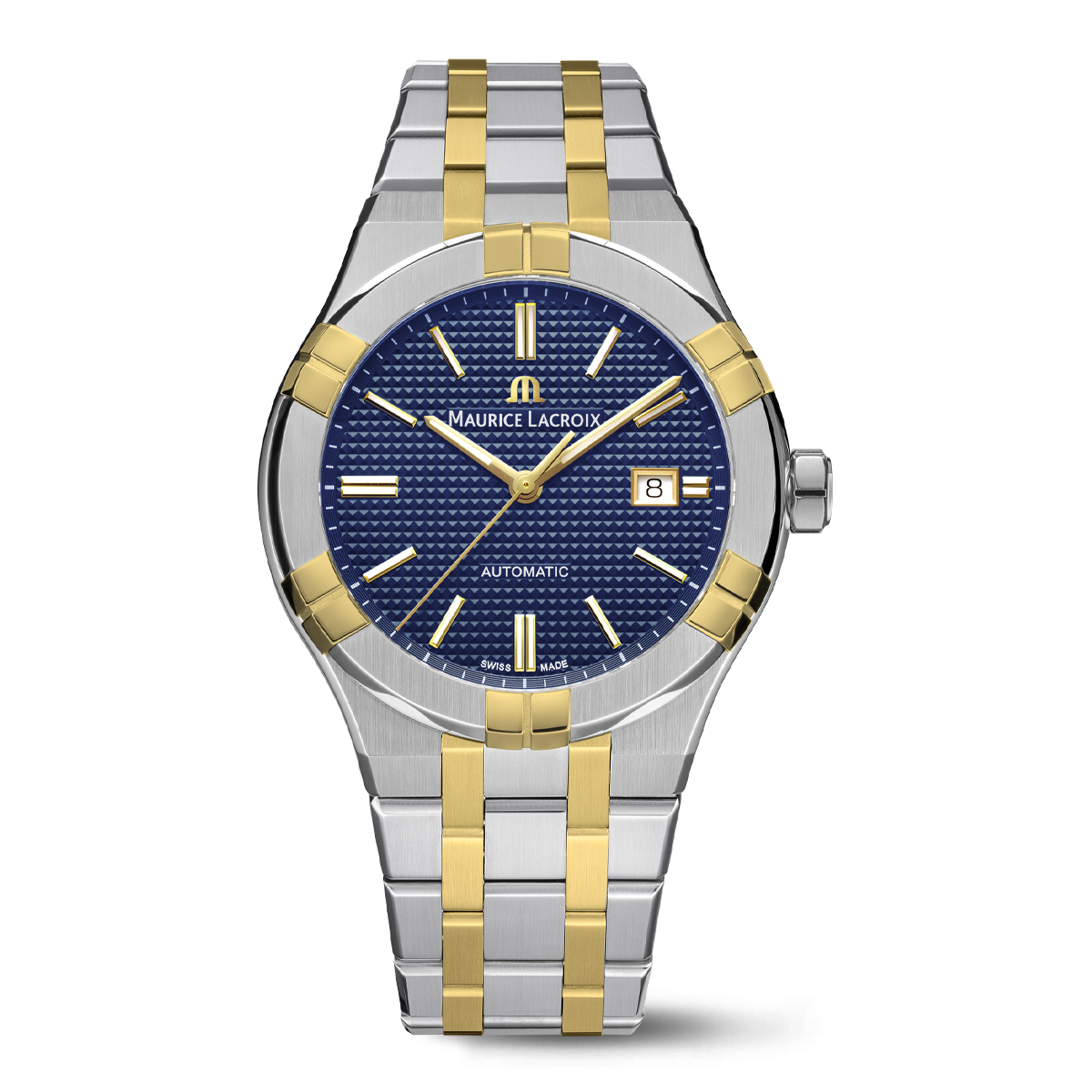 BICO SS/2N, blue, index 2N AIKON AUTOMATIC DATE 42MM