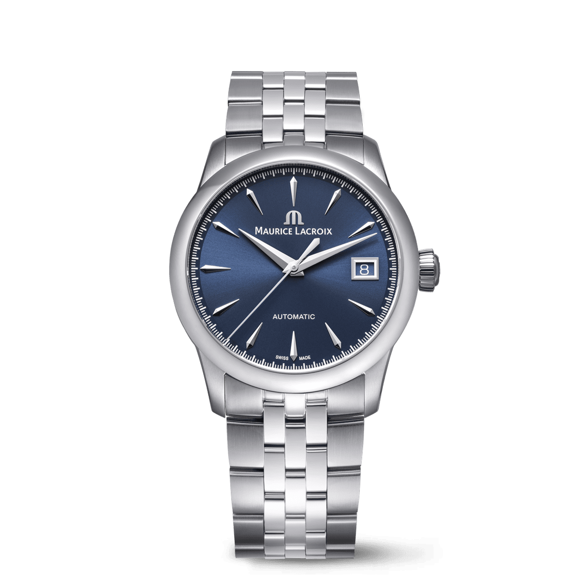 Steel, BLUE, index rhodied 1975 AUTOMATIC 36MM