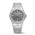 Stahl, grau farbe, Index rhodium AIKON AUTOMATIC DATE 39MM