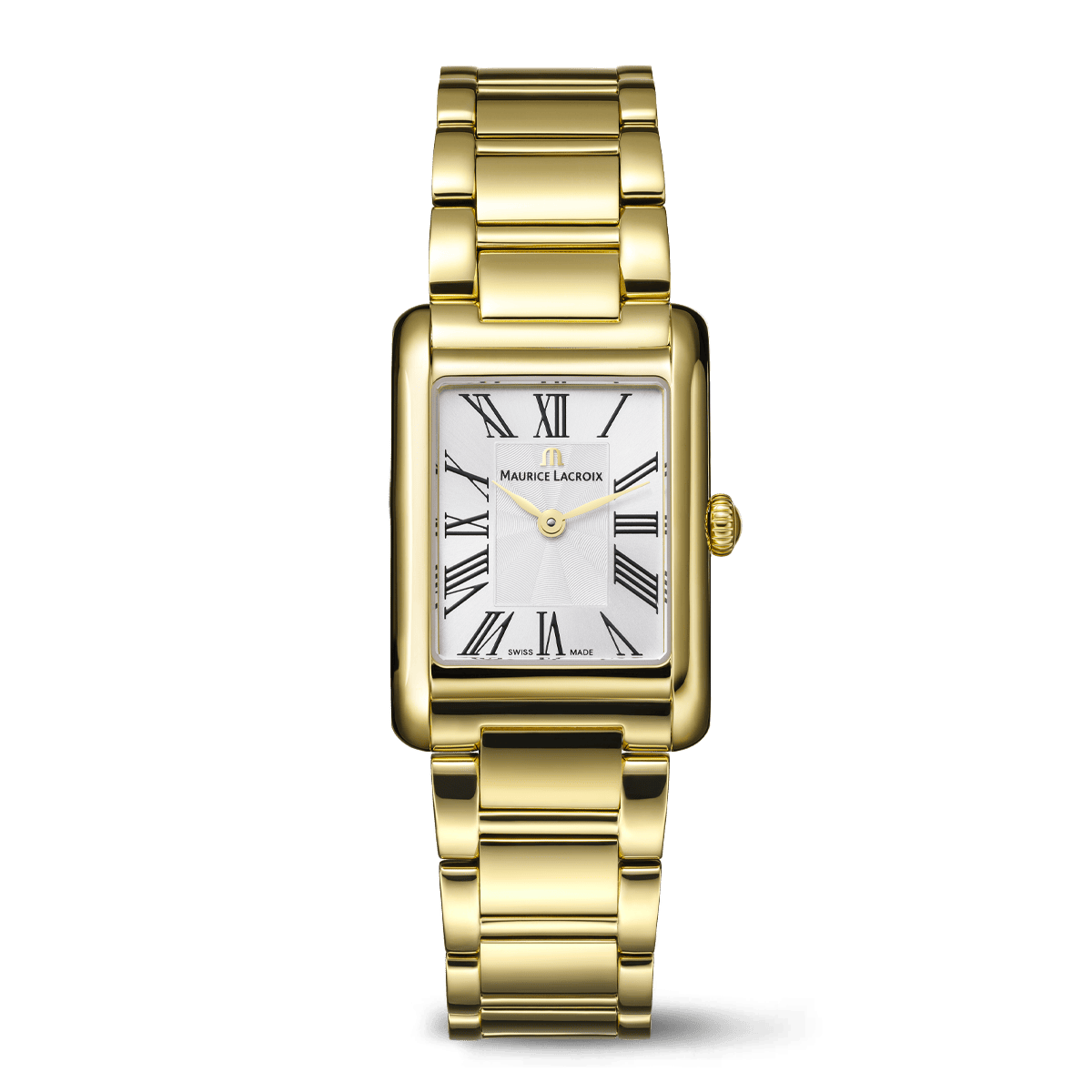 PVD 2N, silver, 12 ROMAN NUMBER black FIABA SQUARE