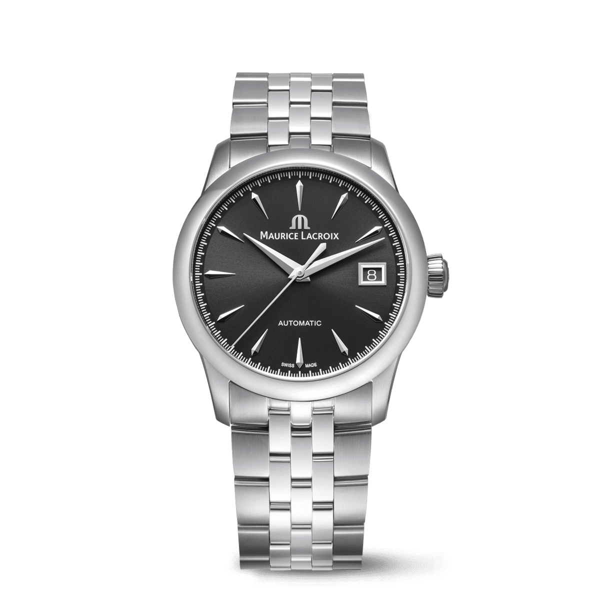 Acier, noir, index rhodiés 1975 AUTOMATIC 36MM