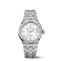 Steel, white MOP, index rhod.,8dia AIKON AUTOMATIC DATE 35MM