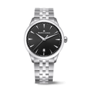 Steel, black, index rhodied 1975 QUARTZ 39MM