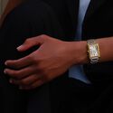 BICO SS/PVD2N,silver,12 ROM.NUMBER black FIABA SQUARE