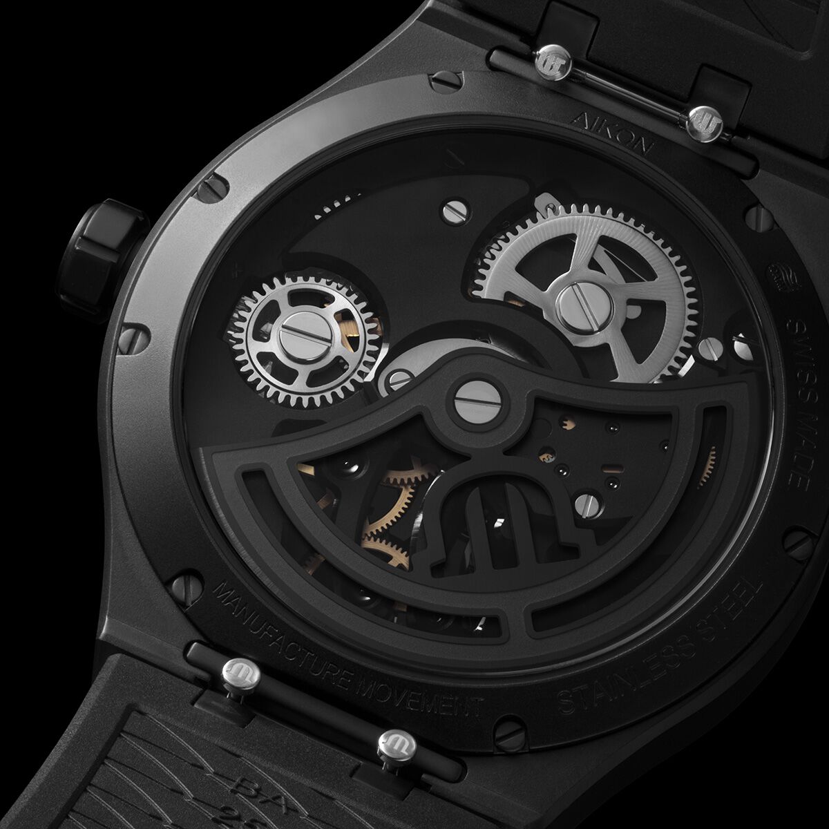 Maurice lacroix aikon all black sale