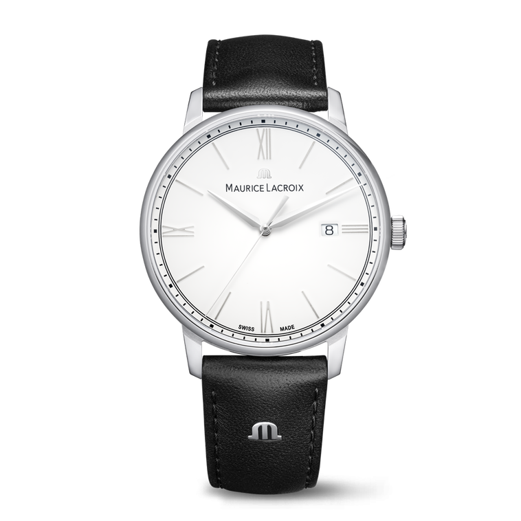 Steel, white, 12 ind. rhodied ELIROS DATE 40MM