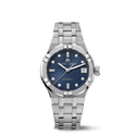 Steel, blue, index rhod.,8 dia AIKON AUTOMATIC DATE 35MM