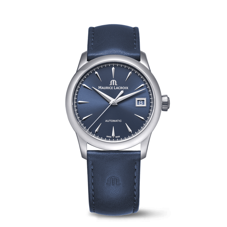Stahl, Blau, Index rhodium 1975 AUTOMATIC 36MM