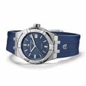Steel, blue color, index rhodied AIKON AUTOMATIC DATE 39MM