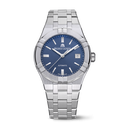 Steel, blue, Clou Paris, ind.rhod. AIKON AUTOMATIC DATE 39MM