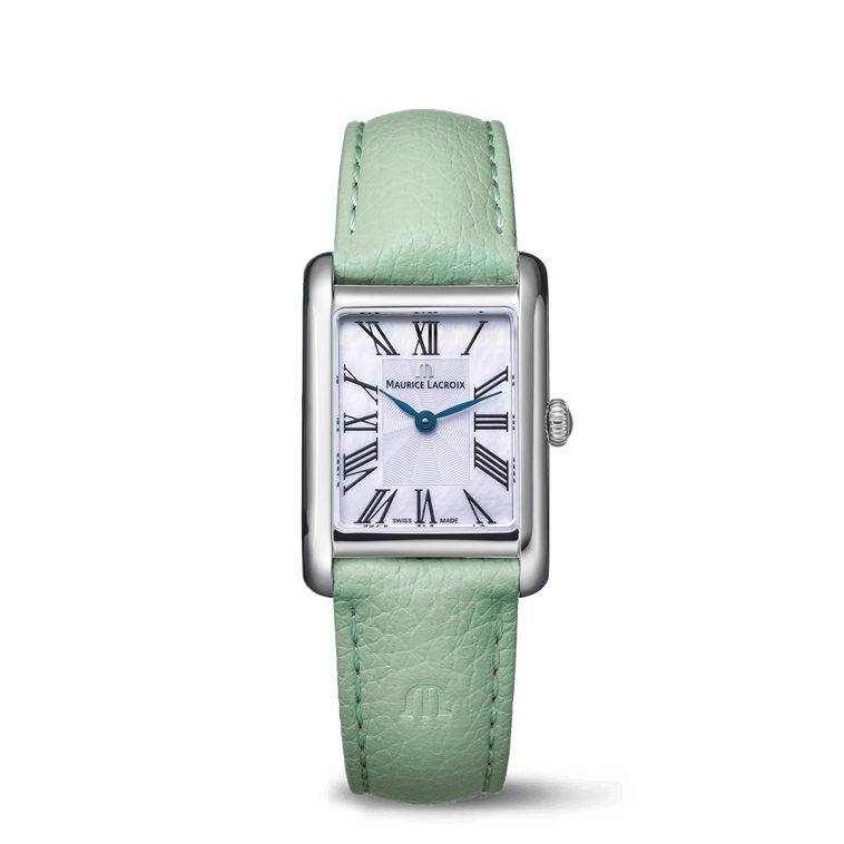 Steel, MOP, 12 ROMAN NUMBER black FIABA SQUARE