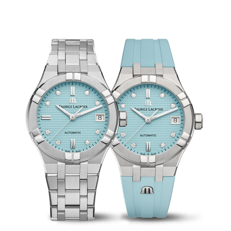 STEEL,BLUE,INDEX RHOD.,8 DIA, LTD AIKON AUTOMATIC LIMITED SUMMER EDITION 35MM