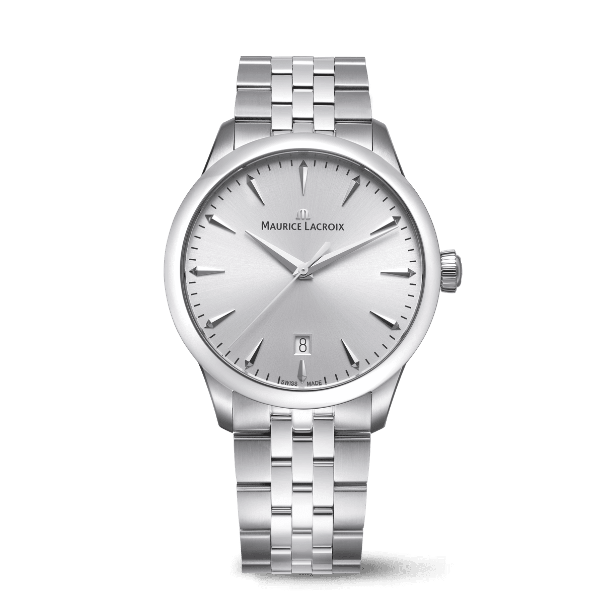 Steel, Silver, index rhodied 1975 QUARTZ 39MM