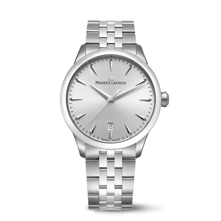 Steel, Silver, index rhodied 1975 QUARTZ 39MM