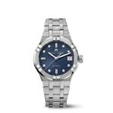 Steel, blue, index rhod.,8 dia AIKON AUTOMATIC DATE 35MM