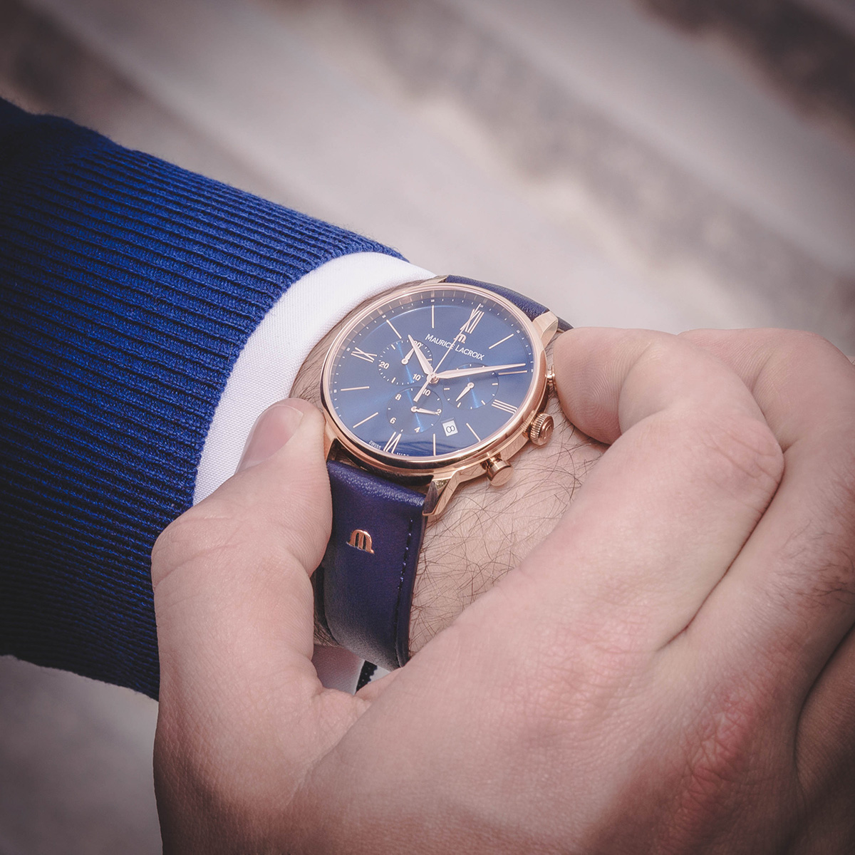 EL Chrono, PVD 4N, bleu 4N ELIROS CHRONOGRAPH