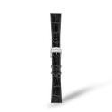 BRACELET EN CUIR DE VEAU NOIR BRILLANT