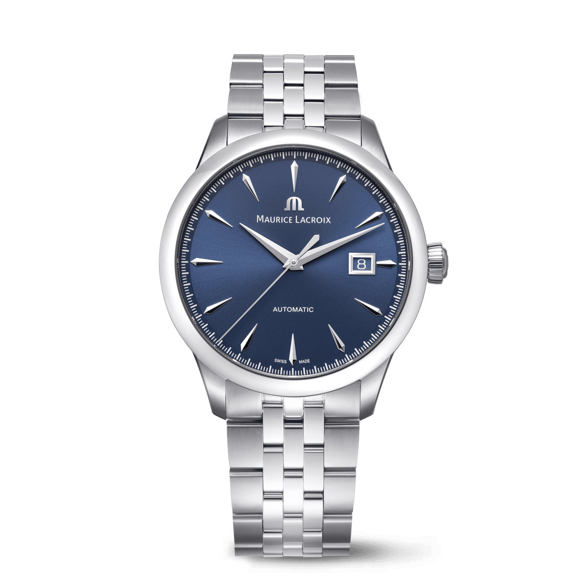 Acier, Bleu, index rhodiés 1975 AUTOMATIC 40MM