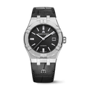 Stahl, schwarz, Clou de Paris, Ind.rhod. AIKON AUTOMATIC DATE 39MM