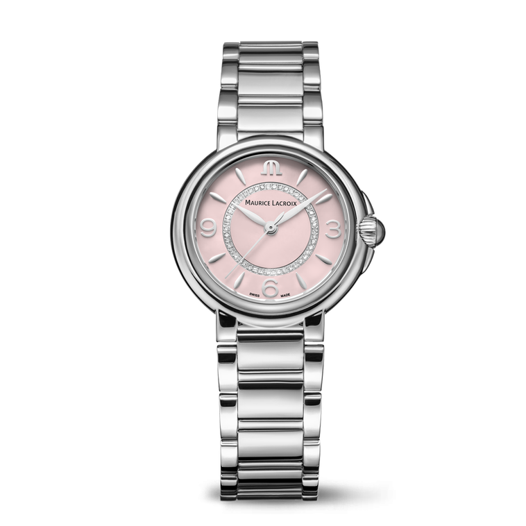 Steel, pink, DIA. RING, ind.rhod FIABA COLOURS EDITION