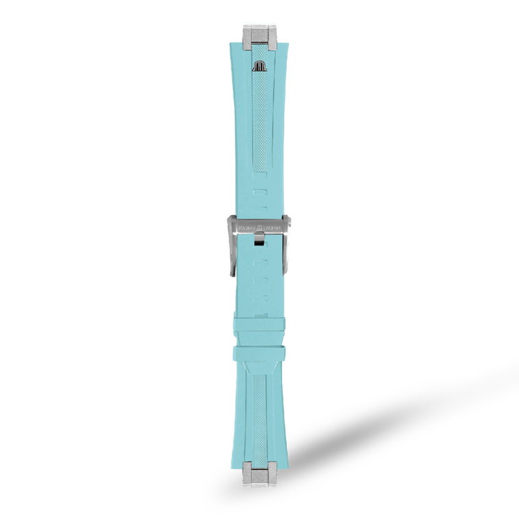 AI6008-KIT-Caout.-bleu P310U, 25/20 BRACELET EN CAOUTCHOUC TURQUOISE